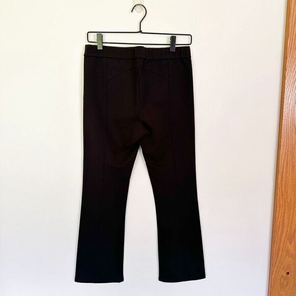 Tory Burch Sport Women’s Black Subtle Kick Flare Stretch Knit Mid Rise Cropped L - Picture 5 of 11